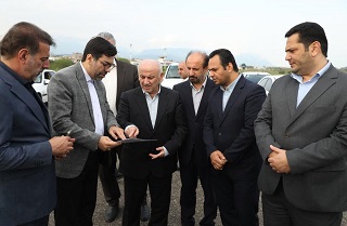 بازدید استاندار مازندران از فرودگاه نوشهر؛ دستور برای رفع موانع پروازی و توسعه مسیرها
